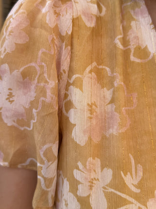 Vestido estampado amarillo | Zinerva