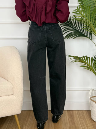 Jeans negros de tiro alto | Balú