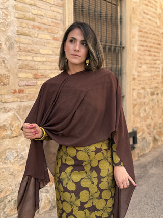 Chal de gasa Marrón | Chap