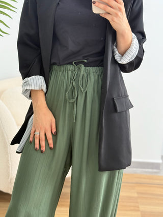 Pantalón bombacho puño kaki | Olivia