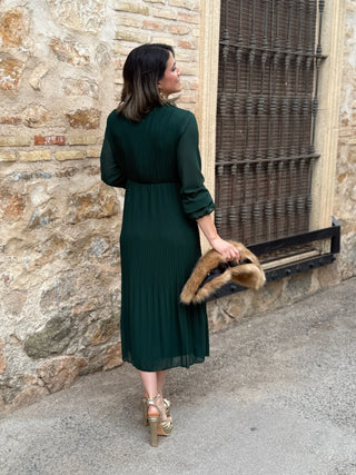 Vestido gasa verde  | Magui