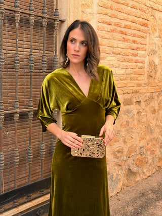 Vestido de Terciopelo Verde | Suiza