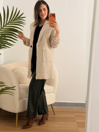 Abrigo Bouclé beis | Elsa