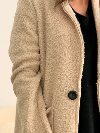 Abrigo Bouclé beis | Elsa