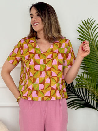 Blusa escote a pico | Menorca - Alalá Moda Mujer