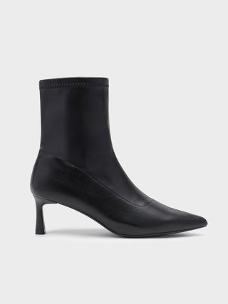 Botín negro tacón fino| Gosher - Alalá Moda Mujer