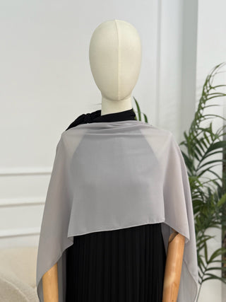 Chal de gasa Gris Perla | Chap - Alalá Moda Mujer