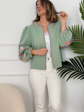 Chaqueta verde| Viktora - Alalá Moda Mujer