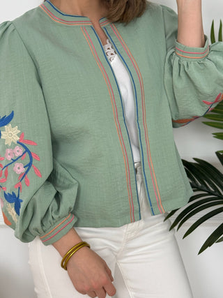 Chaqueta verde| Viktora - Alalá Moda Mujer
