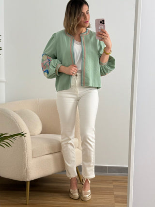 Chaqueta verde| Viktora - Alalá Moda Mujer