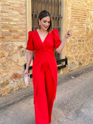 Conjunto pantalón rojo | Alda - Alalá Moda Mujer