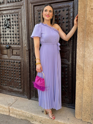 Vestido asimétrico lila | Venecia - Alalá Moda Mujer