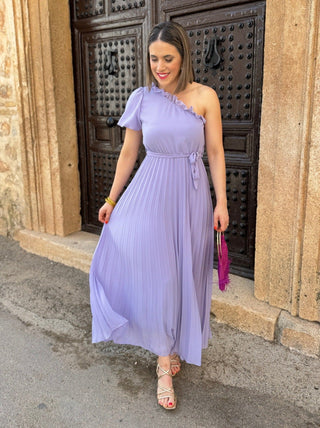 Vestido asimétrico lila | Venecia - Alalá Moda Mujer