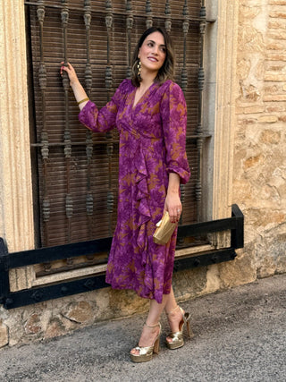 Vestido estampado floral | Gardenia - Alalá Moda Mujer