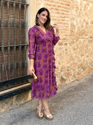 Vestido estampado floral | Gardenia - Alalá Moda Mujer