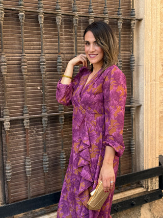 Vestido estampado floral | Gardenia - Alalá Moda Mujer