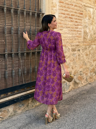 Vestido estampado floral | Gardenia - Alalá Moda Mujer