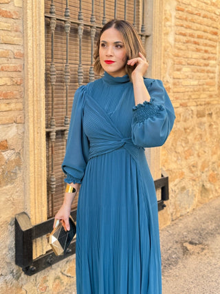Vestido gasa azul | Tiffany - Alalá Moda Mujer
