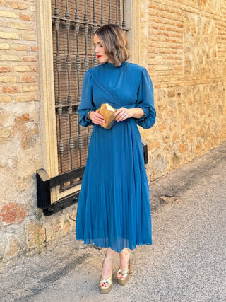 Vestido gasa azul | Tiffany - Alalá Moda Mujer