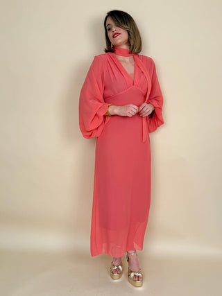Vestido gasa coral | Tadea - Alalá Moda Mujer