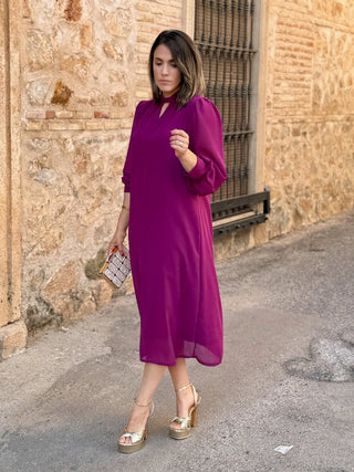 Vestido gasa liso | Aria - Alalá Moda Mujer