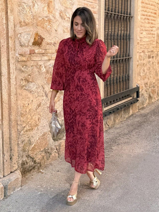 Vestido gasa midi | Paris - Alalá Moda Mujer