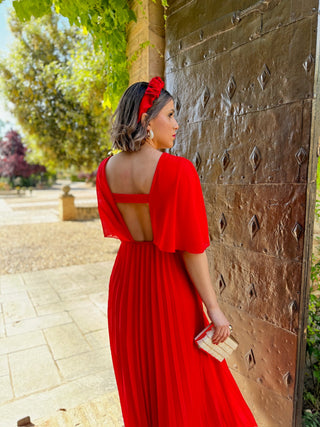 Vestido gasa rojo | Irina - Alalá Moda Mujer