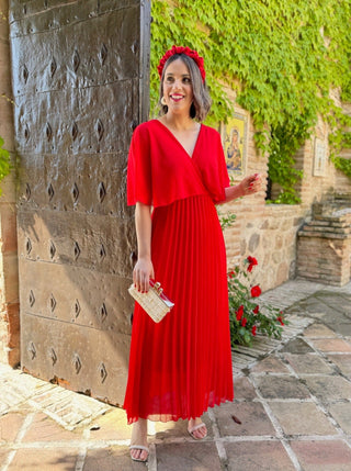 Vestido gasa rojo | Irina - Alalá Moda Mujer