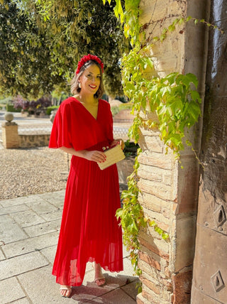 Vestido gasa rojo | Irina - Alalá Moda Mujer