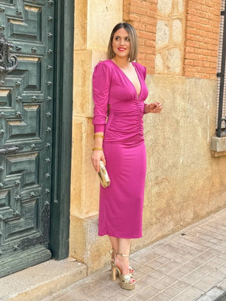 Vestido midi buganvilla | Silvana - Alalá Moda Mujer