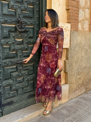 Vestido midi estampado | Anastasia - Alalá Moda Mujer