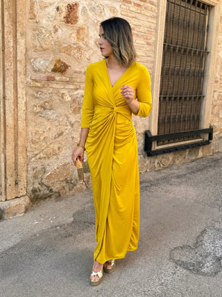 Vestido Mostaza | Telva - Alalá Moda Mujer