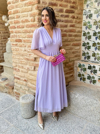 Vestido plumeti lila | Selena - Alalá Moda Mujer