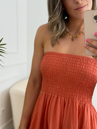 Vestido teja | Monik - Alalá Moda Mujer