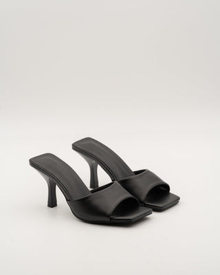 Sandalia destalonada tacón negra | Berta - Alalá Moda Mujer
