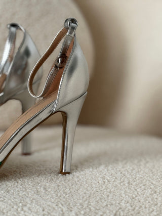 Sandalia plateada nudo | Monaco - Alalá Moda Mujer