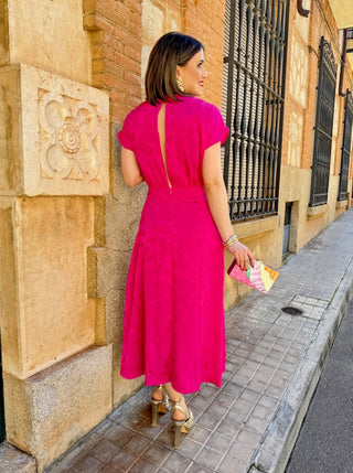 Vestido estampado jaquard | Filipa - Alalá Moda Mujer