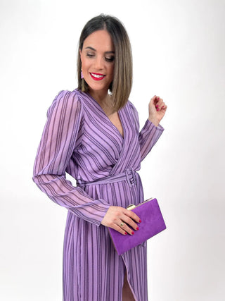 Vestido Valentina purpura - Alalá Moda Mujer