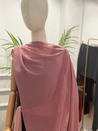Chal de gasa rosa  | Chal