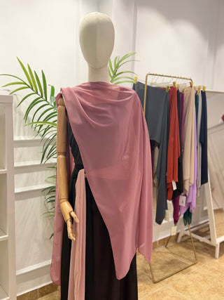 Chal de gasa rosa  | Chal