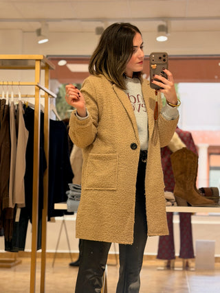 Abrigo Bouclé Camel | Elsa