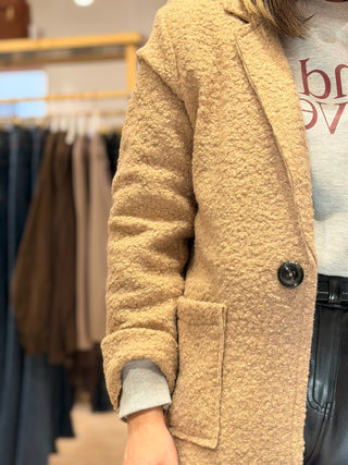 Abrigo Bouclé Camel | Elsa