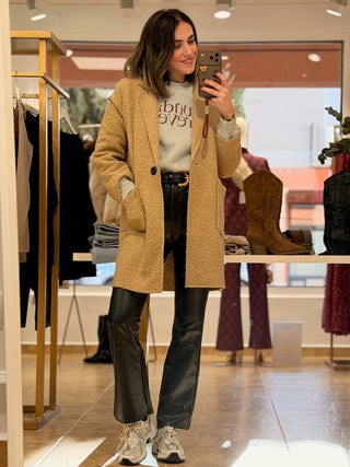 Abrigo Bouclé Camel | Elsa