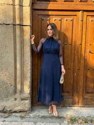 Vestido de tule estampado | Rinala