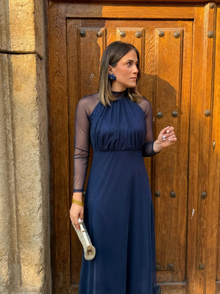 Vestido de tule estampado | Rinala