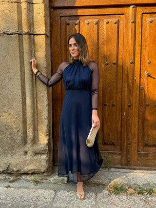 Vestido de tule estampado | Rinala
