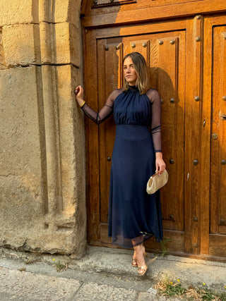 Vestido de tule estampado | Rinala