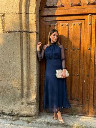 Vestido de tule estampado | Rinala