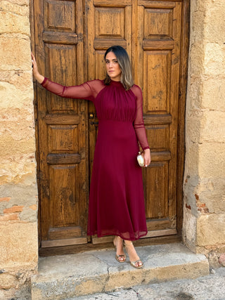 Vestido de tule estampado | Rinala