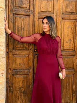 Vestido de tule estampado | Rinala